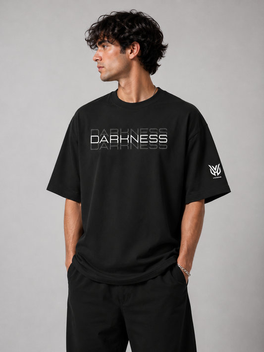 DARKNESS Printed Oversized T-Shirt